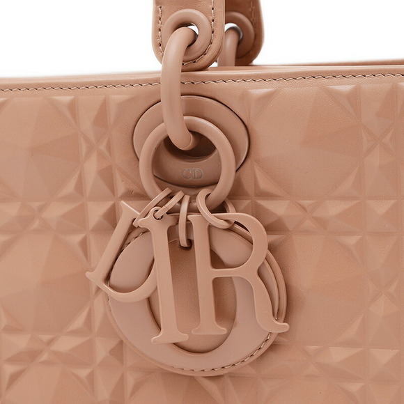 Dior Lady Joy Cannage Bag Pink Beige Calfskin - Picture 4 of 8